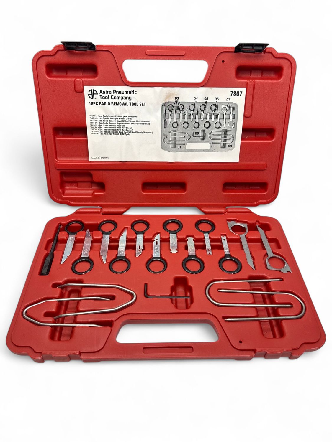 Astro 18pc. Radio Removal Tool Set, 7807