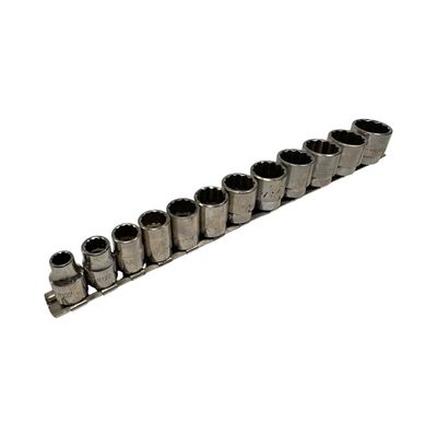 Matco 3/8” Drive 12 Pc. SAE 12 Pt. Socket Set (5/16 - 1”)