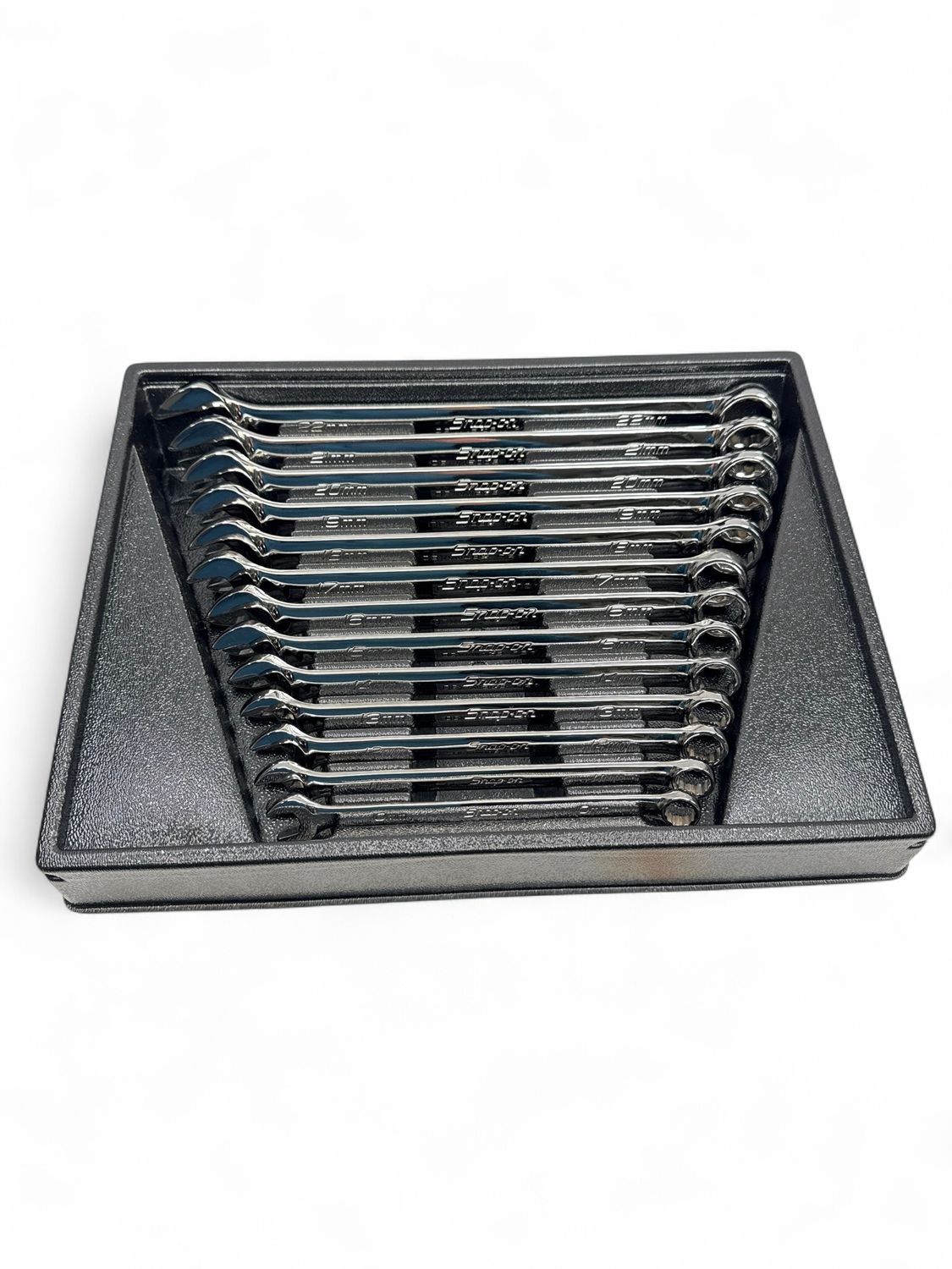 Snap On 13 pc 12-Point Metric Flank Drive® Combination Wrench Set (10–22 mm), OEXM713B