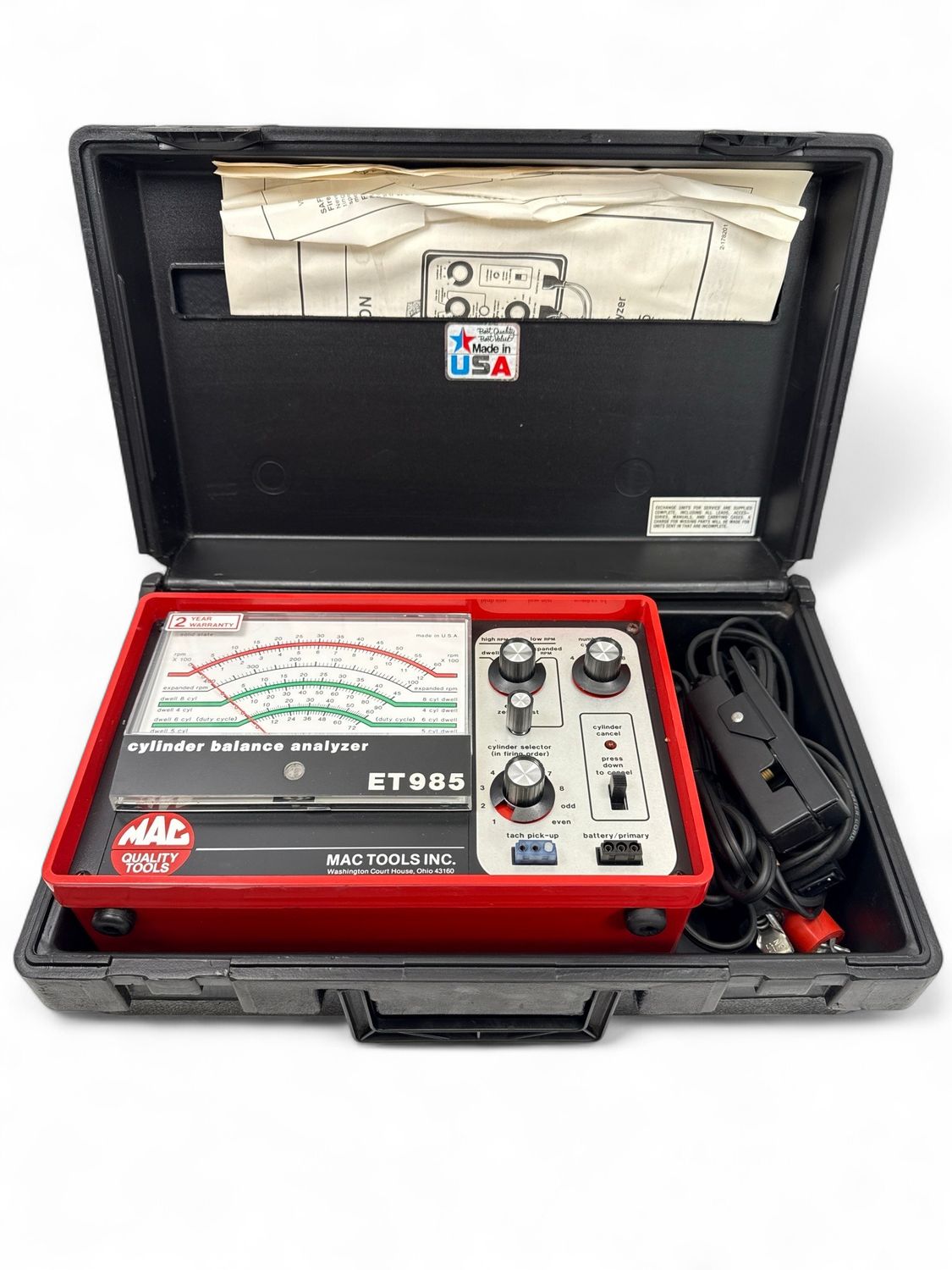 Mac Tools Cylinder Balance Analyzer, ET985