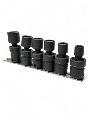 Snap On 3/8” Drive SAE Flank Drive Shallow Swivel Impact Socket Set (3/8” - 11/16”)