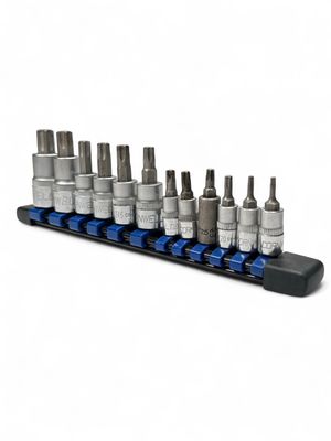 Cornwell 12pc 1/4”, 3/8” & 1/2” Drive Star Plus Bit Socket Set