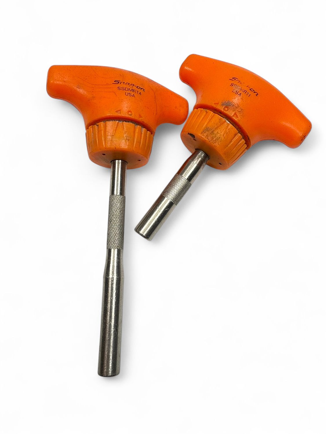 Snap On 2pc T-Handle Ratcheting Magnetic Standard Screwdriver