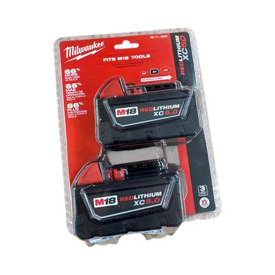 Milwaukee M18 XC 5.0 2x Pack Milwaukee M18 XC 5.0 2x Pack
