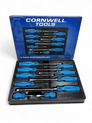 Cornwell 10pc Screwdriver Set; Blue, CSD810S Cornwell 10pc Screwdriver Set; Blue, CSD810S