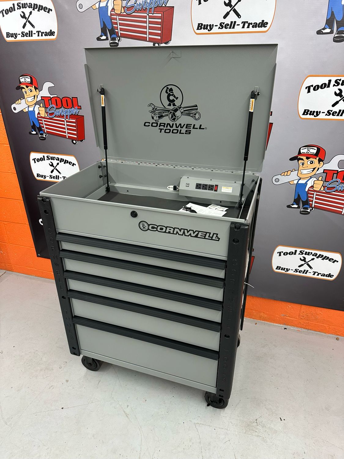 Cornwell 5 Drawer Powered Roll Cart