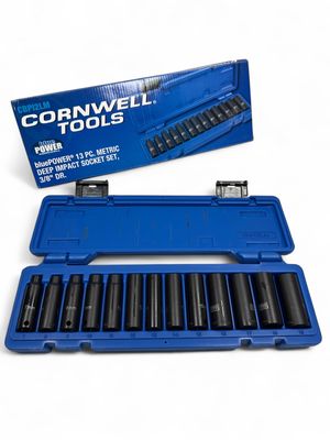 Cornwell 12pc 3/8” Drive Deep Metric Impact Socket Set, CBPI2LM Cornwell 12pc 3/8” Drive Deep Metric Impact Socket Set, CBPI2LM