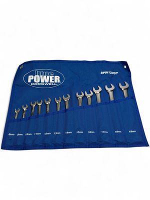 Cornwell 12pc BluePOWER Metric Combination Wrench Set, BPW12MST Cornwell 12pc BluePOWER Metric Combination Wrench Set, BPW12MST