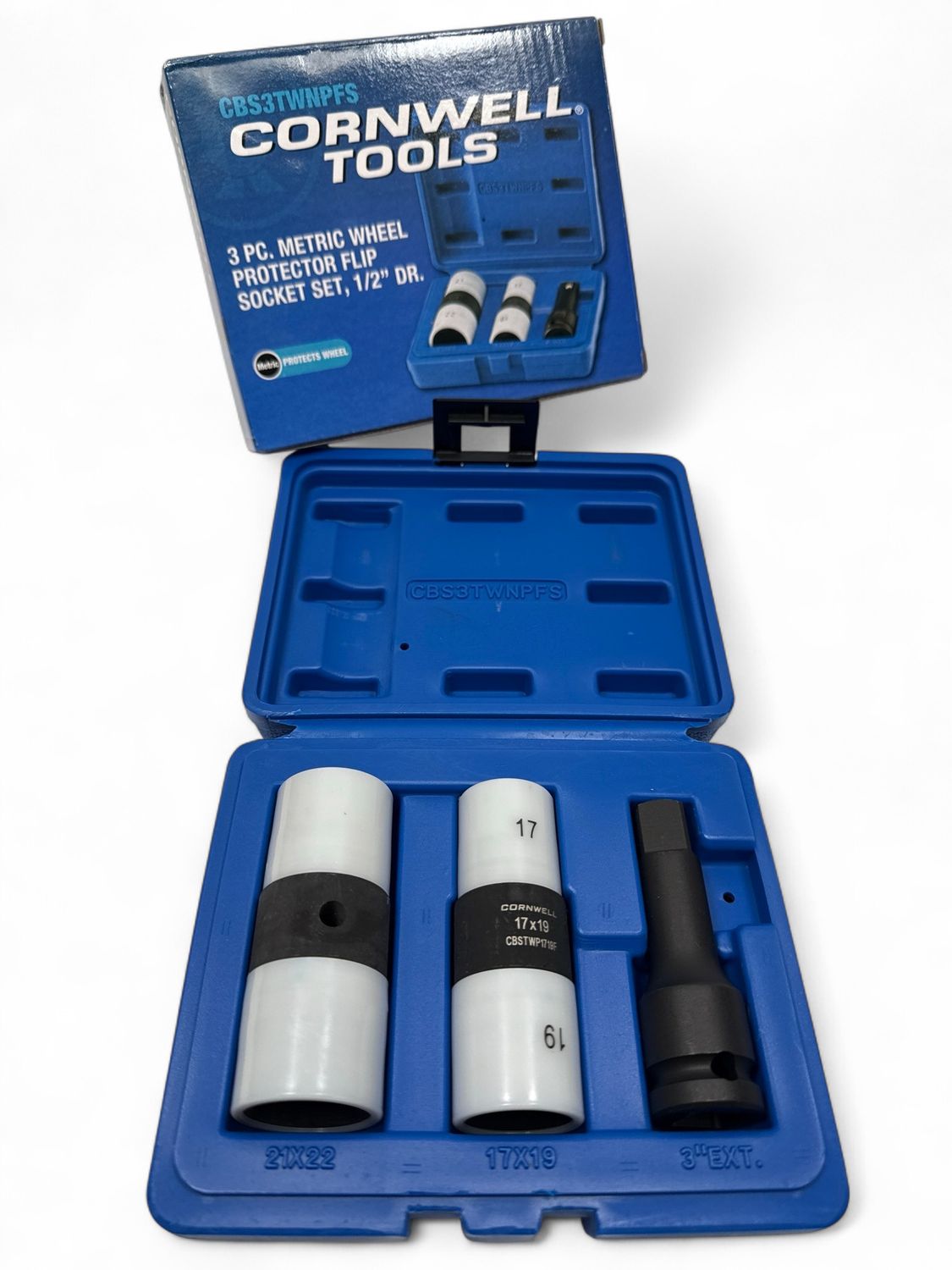 Cornwell 3pc. 1/2” Drive Wheel Protector Flip Socket Set, CBS3TWNPFS ...