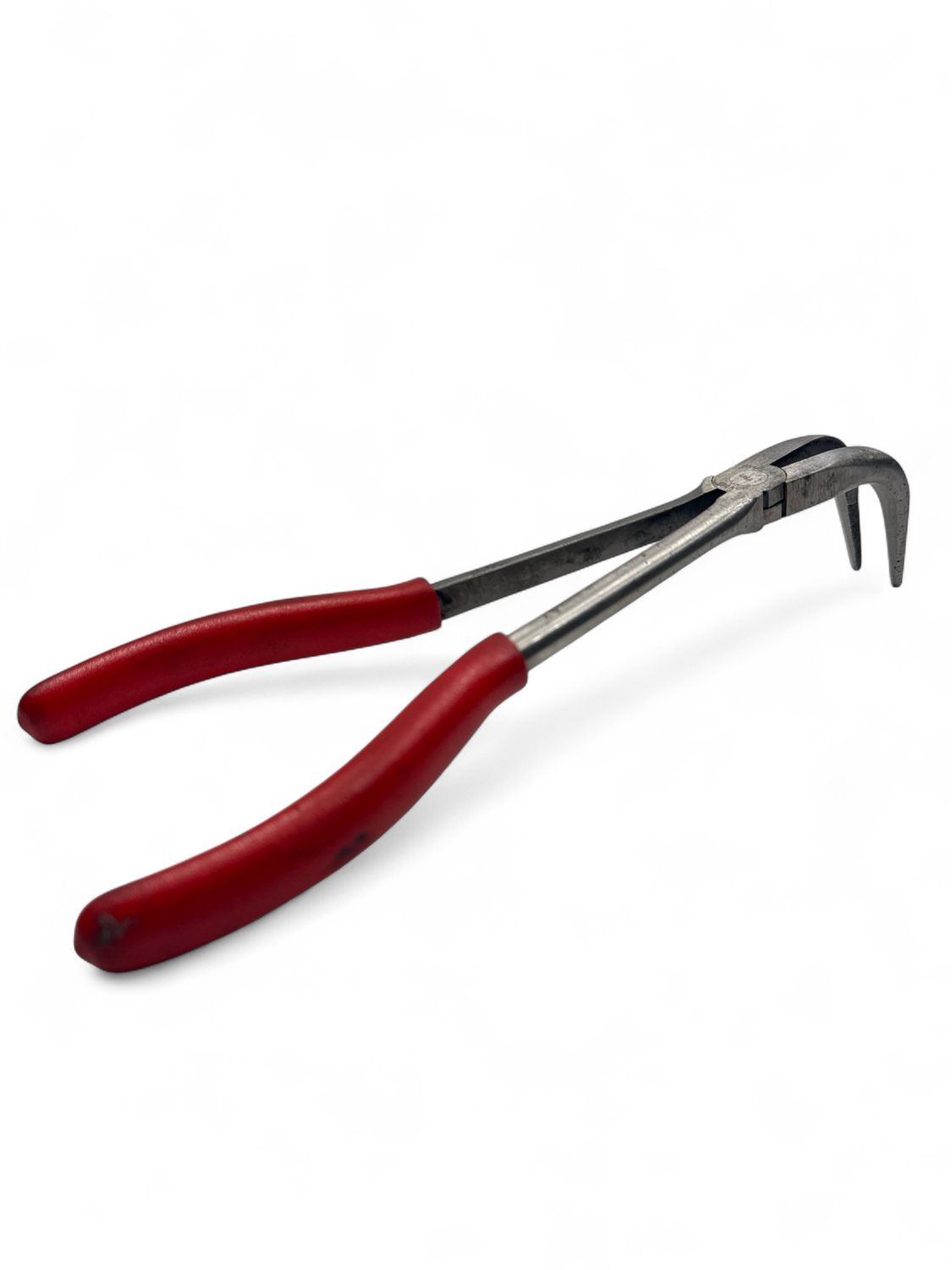 Snap On 10" Long Reach 90 Degree Bent Needle Nose Pliers Red Handle ...