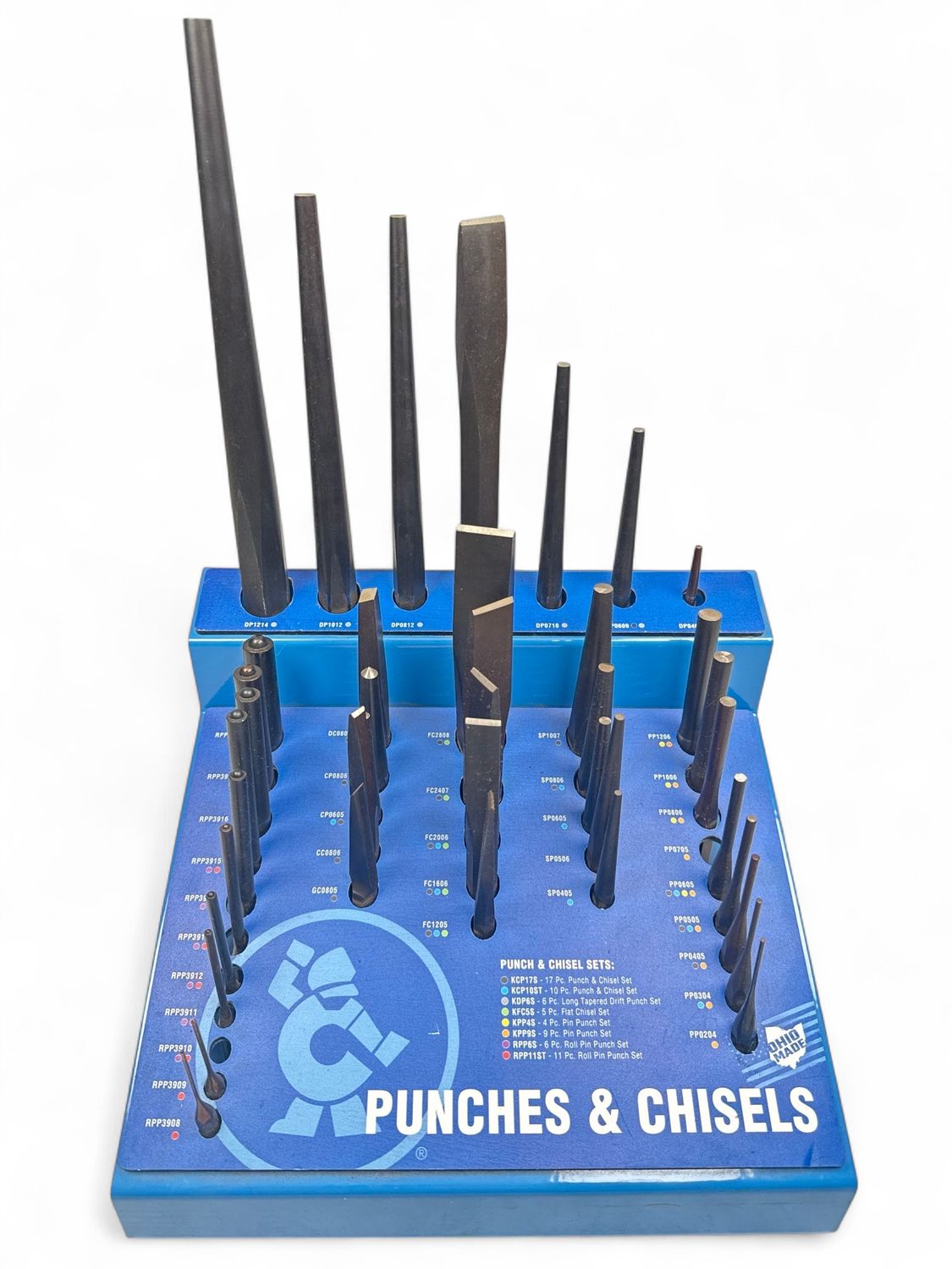 Cornwell 42pc Punch & Chisel Set With Metal Stand