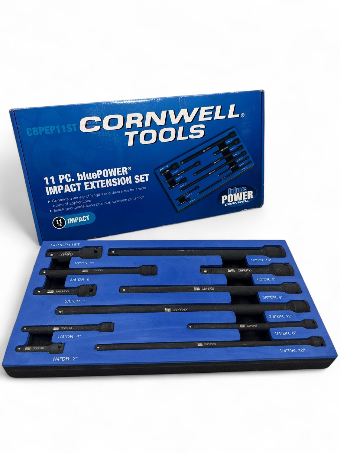 Cornwell Blue Power 11 Piece 1/4