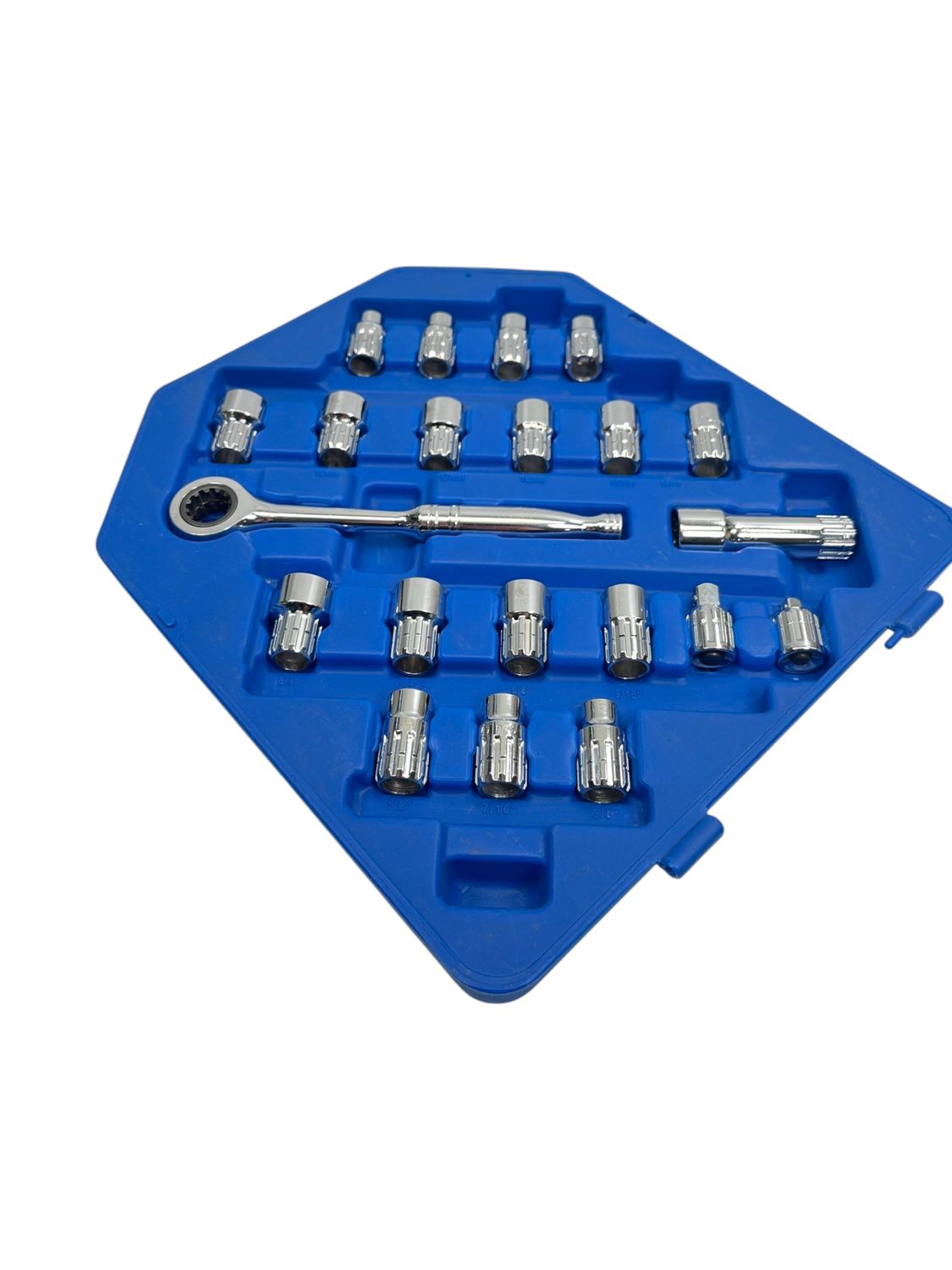 Cornwell Tools 21 Piece 3/8” Drive Non-Slip Go Thru Socket Set, CRW21GTS