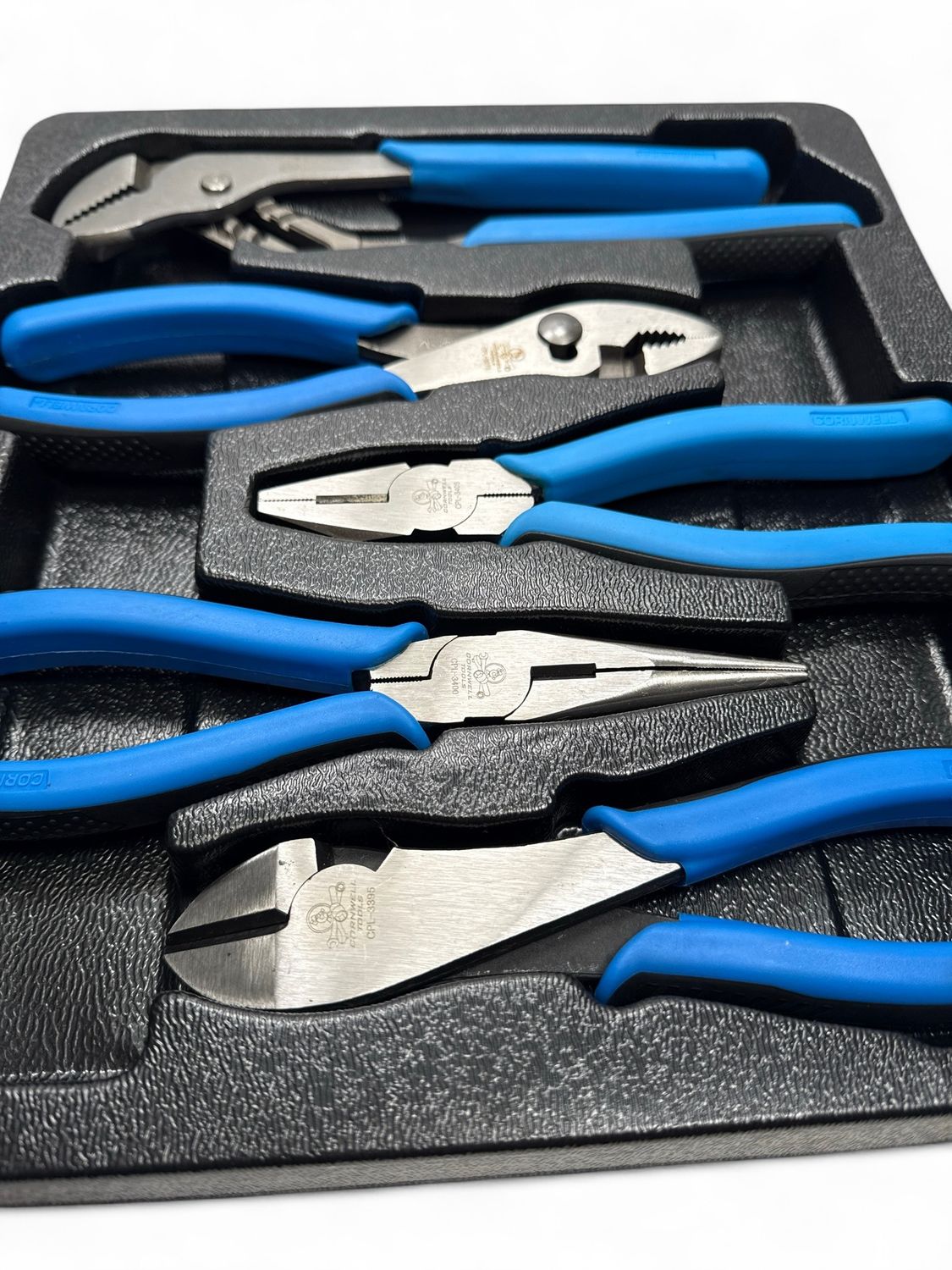 Cornwell 5 Piece Deluxe All Purpose Pliers Set, Neon Green, CPL309NG