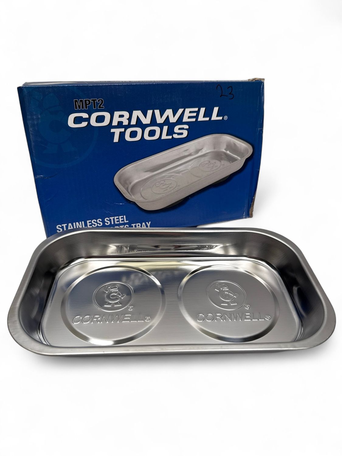 Cornwell 9 1/2” Stainless Steel Magnetic Parts Tray, MPT2