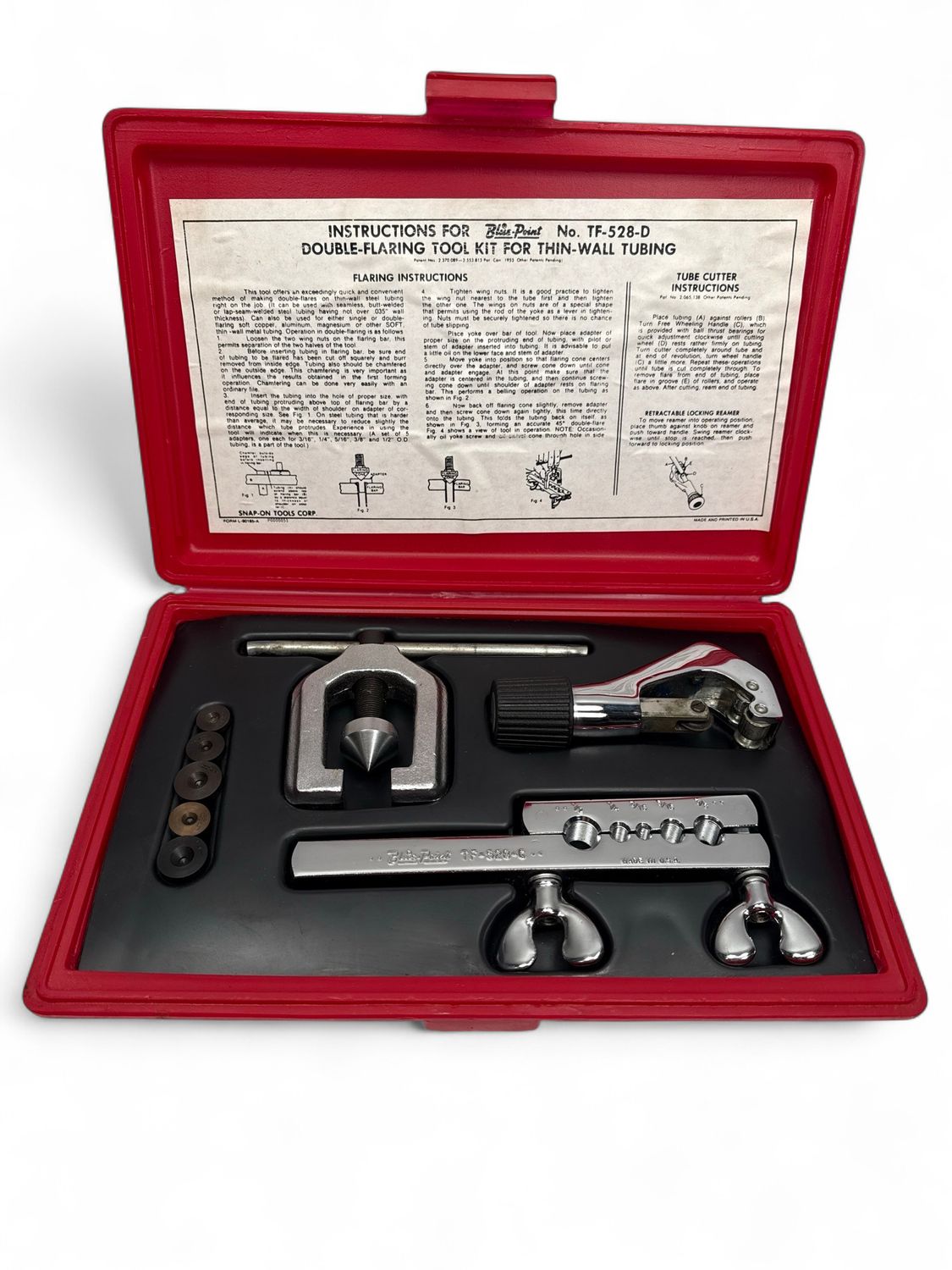 Blue Point Double-Flaring Tool Kit, TF-528-D