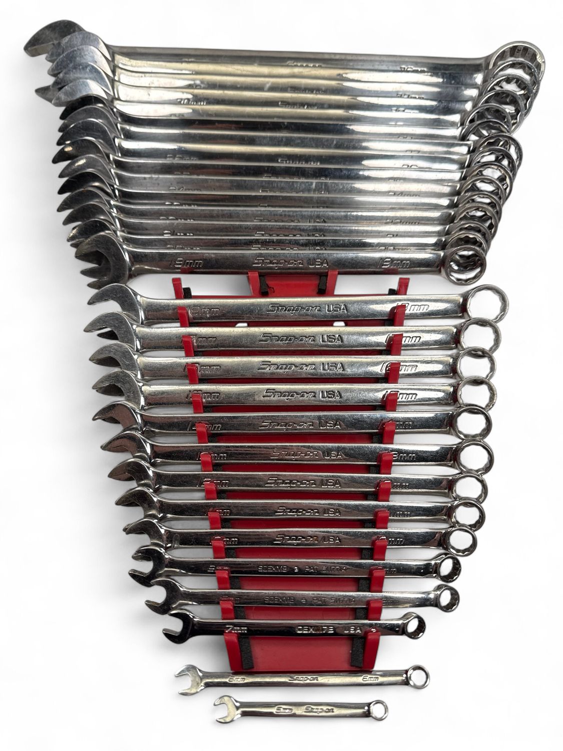 Snap on 29pc Metric Flank Drive Plus Combination Wrench Set (5mm - 36mm)