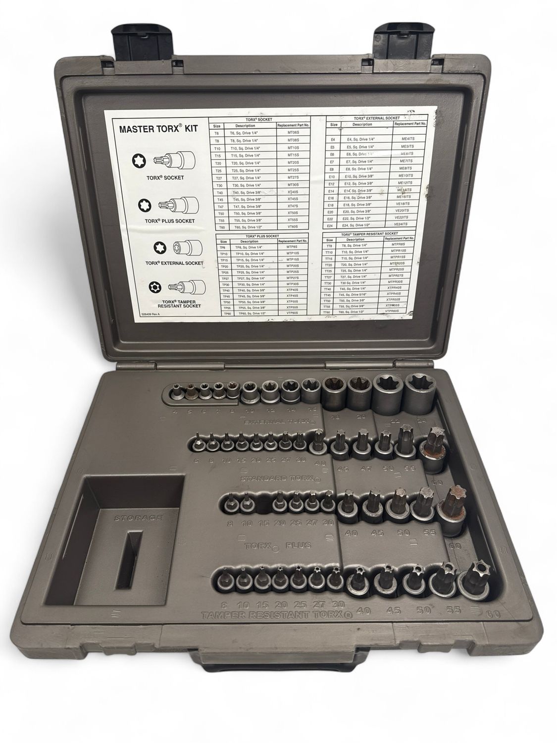 Mac Tools 51pc Master Torx Socket Set, SMXT51B