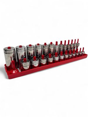 Snap On 26pc 3/8” Drive 6pt SAE flank Drive Shallow/Deep Combination Socket Set, (1/4” - 1”)