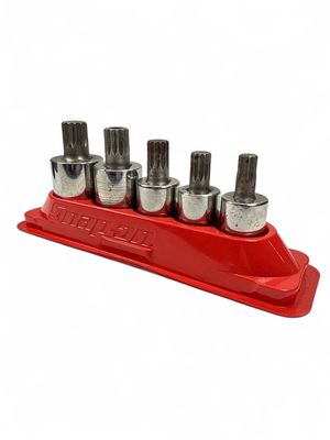 Snap On 5 pc 1/2" Drive Metric Triple Square Bit Socket Driver Set (10-18 mm) 305STSMSE