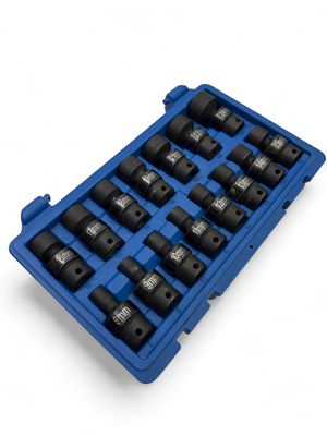 Cornwell bluePOWER 15 Piece 3/8" Drive Metric Power Universal Socket Set, 6 Point, CBPIU2M