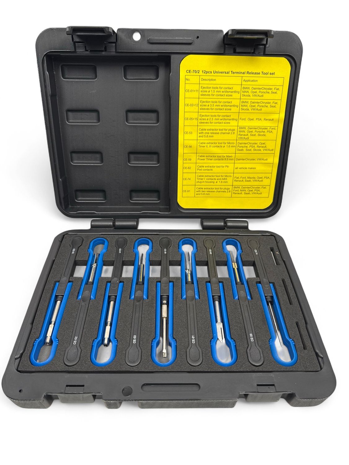 Schwaben 12pc European Electrical Terminal Tool Kit/Pin Removal ...