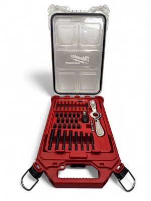 Milwaukee PACKOUT 38pc SAE Tap And Die Packout Set W/ Hex-Lok 2-In-1 Handle, 49-22-5604