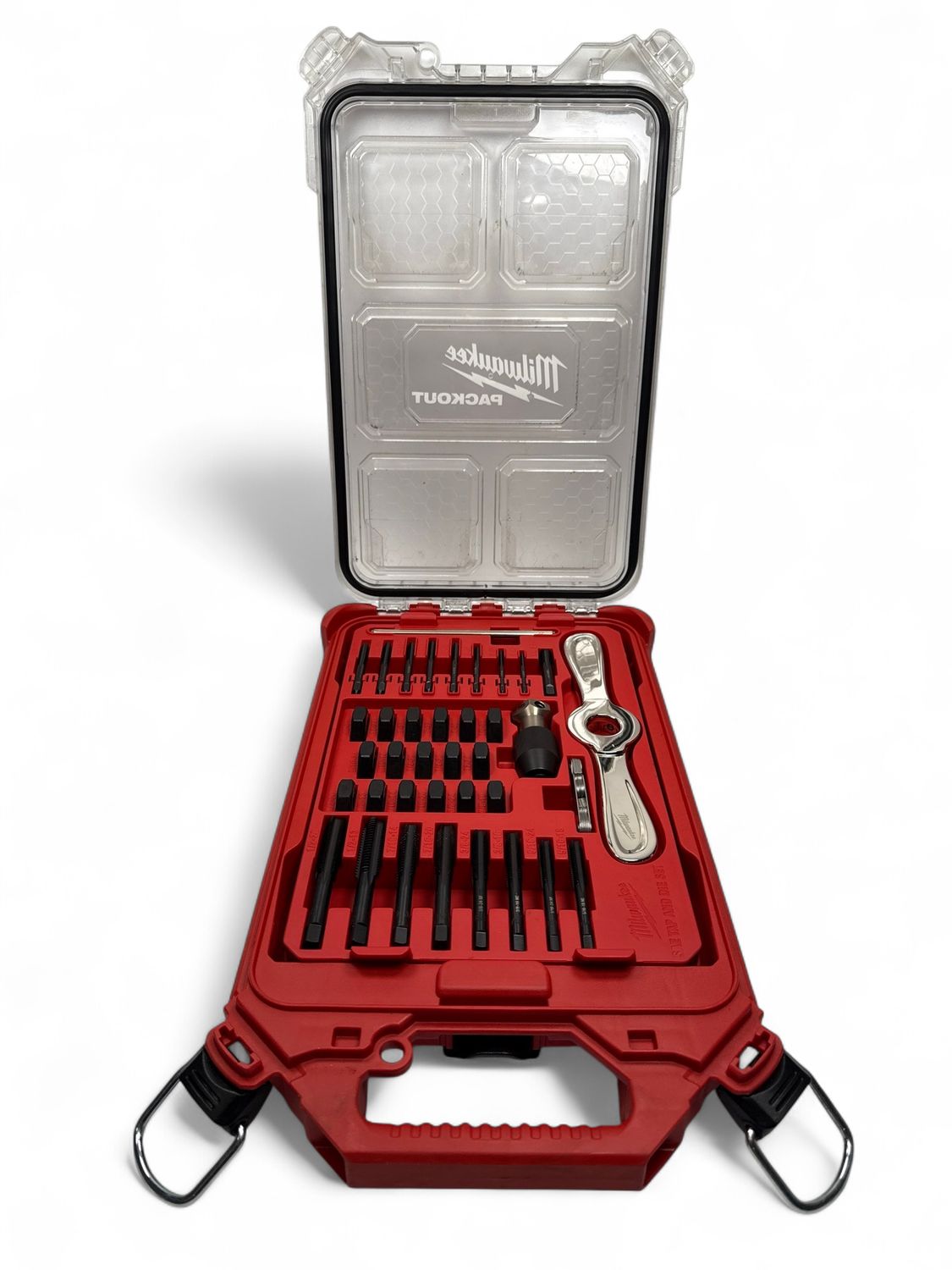 Milwaukee PACKOUT 38pc SAE Tap And Die Packout Set W/ Hex-Lok 2-In-1 Handle, 49-22-5604