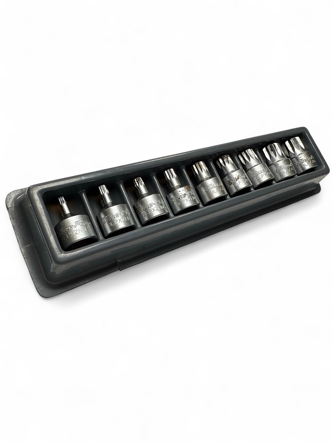 Blue Point 9 pc 3/8" Drive Metric Triple Square XZN Stubby Socket Driver Set (4-18 mm), BLPXZNM389