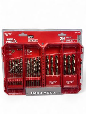 Milwaukee Red Helix Cobalt 29pc Drill Bit Set, 48-89-2332