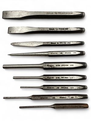 Snap On 9pc Chisel And Punch Lot