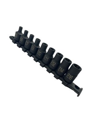 Matco Tools 3/8” Drive 9PC Recessed Star Bit Socket Set, SBPXR9V