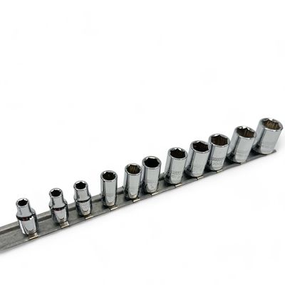 Mac Tools 11pc 1/4” Drive Metric Socket Set Shallow Socket Set (5-6,8-15mm)