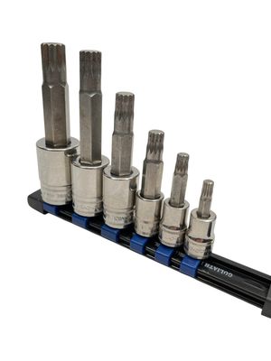 Snap On 6 pc Combination Drive Metric Standard Triple Square Socket Driver Set (6-18 mm), TSS7KIT