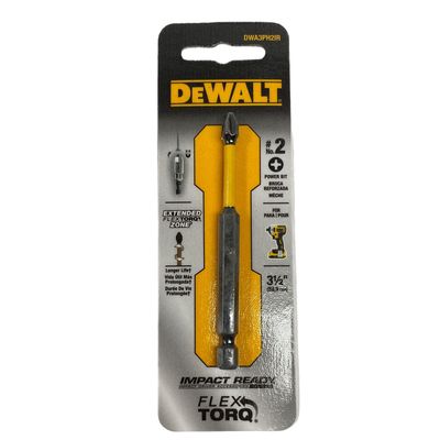 DeWalt 3-1/2” Long #2 Philips Impact Ready Power Bit