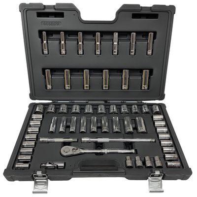 Silver Eagle 57 Pc. 1/2” Drive General Service Socket Set, SCSE57P