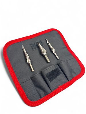 Matco 3 Pc Spiral Flute Step Drill Set, MSTSFSD3