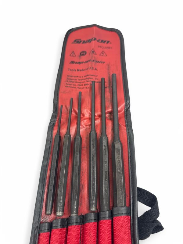Snap On 6 pc Long Pin Punch Set KB2184