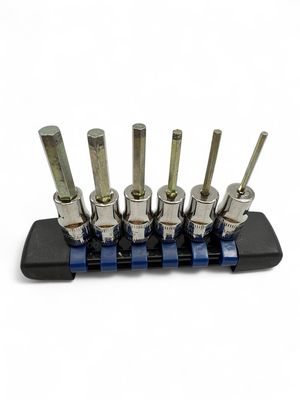 Snap On 6 Pc. 1/4" Drive Metric Standard Hex Bit Socket Set (2-6 mm) 106ETMAMY