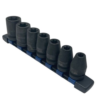 Expert Tools 7pc External Torx Socket Set (E10, E12, E14, E18, E20, & E24), E041605