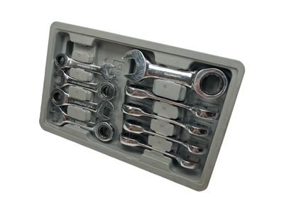 Gearwrench 9pc Stubby Metric Ratcheting Wrench Set (11-19 mm)