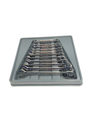 Blue Point 12 Pc. 12-Point Metric 15° Offset Ratcheting Combination Wrench Set (8-19 mm) BOERM712
