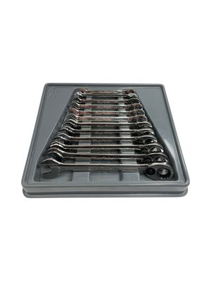 Blue Point 12 Pc. 12-Point Metric 15° Offset Ratcheting Combination Wrench Set (8-19 mm) BOERM712