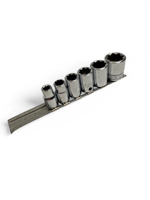 Proto 3/8” Drive 6pc 8 Point Socket Set, (1/4-5/8”)
