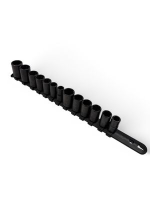 Blue Point 13 pc 3/8" Drive Metric/ SAE Shallow Twist Impact Socket Set, (10-17mm & 3/8-3/4”), 213TFSYA
