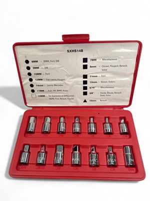 Mac Tools 14 Pc Drain Plug Socket Set, SXHS14B