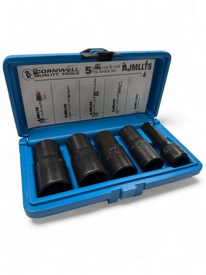 Cornwell 5pc Lug And lock Flip Socket Set, AJMLLT5