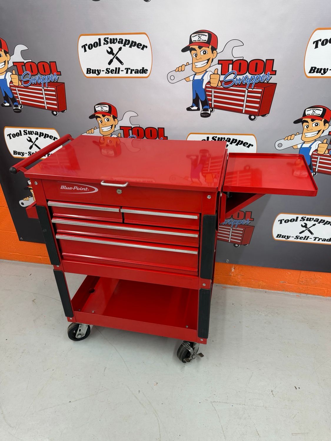 Blue Point Four-Drawer Service Cart (Red), KRBC10TB - Shop - Tool Swapper