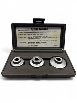Matco 3pc Oil Filter Socket Kit, MST6784