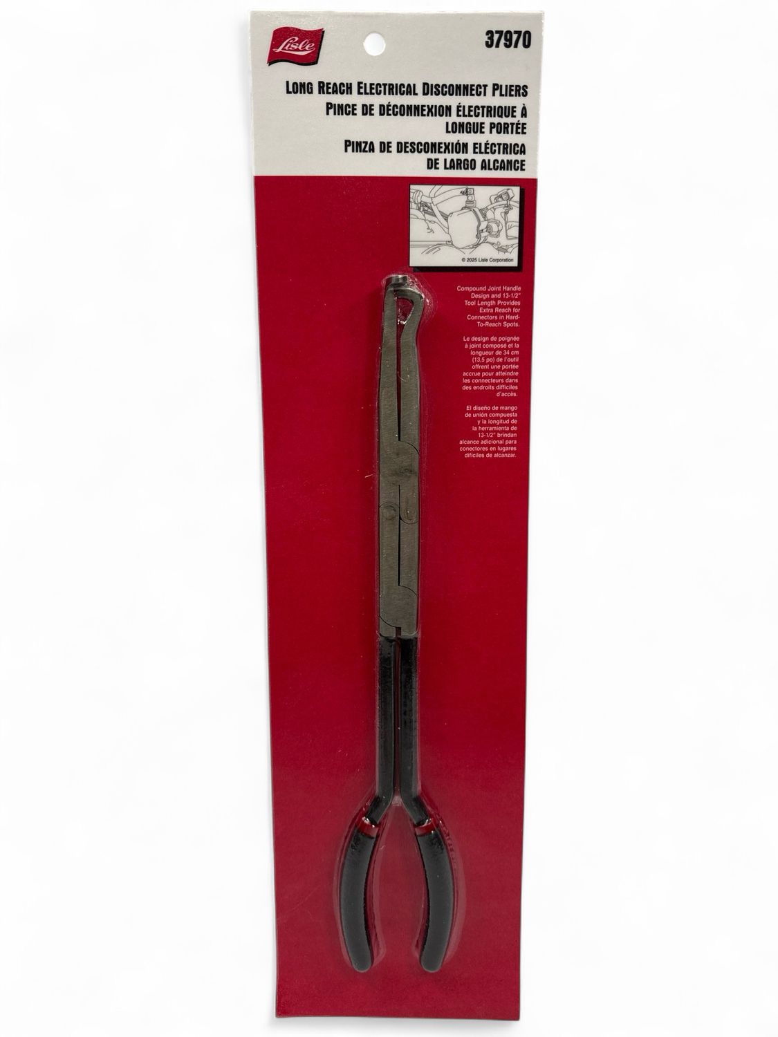 Lisle Long Reach 13 1/2” Electrical Disconnect Pliers, 37970